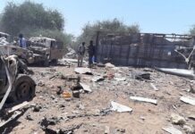 Daawo sawirada Qaraxii maanta ka dhacay Afgooye.