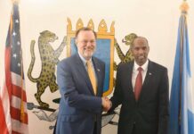 Tibor Nagy oo la kulmay Ra,isul Wasaare kheyre iyo qeybaha kala duwan ee bulshada (Sawiro).