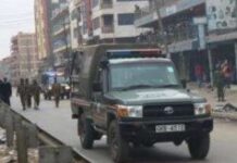 Ciidamadda Kenya oo raaf ka bilaabay xaafada Islii ee Nairobi.