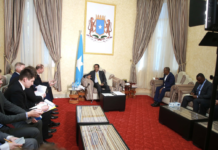 Madaxweyne Farmaajo oo kulan la qaatay Gudiga Cunaqabateynta Hubka ee Soomaaliya (SAWIRO).