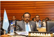Madaxweyne Farmaajo oo ka qeyb-galaya Shir Madaxeedka Afrika