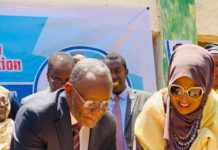 Marwada Qaranka iyo Madaxweynaha Koofur galbeed oo dhagax dhigay xaruun Caafimaad