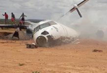 Wararkii ugu dambeeyay diyaarad ku dhacday Magaalada Baladweyne