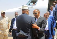 Wafdi Uu hogaaminaayo Ra’iisal Wasaare Kheyre oo garoowe lagu soo dhaweeyay