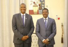 Cabdi Raxmaan Cabdi shakuur iyo Madaxweyne Qoor Qoor oo muqdisho ku kulmay