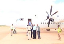 Maareeyaha Hay,adda Duulista Hawada Soomaaliya oo gaaray magaalada Baladweyne+ Sawiro