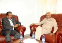 Madaxweynihii hore Hir shabeele Cali Cabdulaahi Cosoble oo la kulmay Madaxweyne Farmaajo