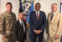 Mas,uuliyiin ka Tirsan Dawlada Maraykanka oo Magaalada Muqdisho kula kulmay qaar ka Tirsan madaxda Dawlad goboleedyada