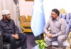 Gudoomiyaha Golaha Shacabka iyo Axmed Madoobe oo ku kulmay Muqdisho