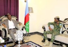 Wararkii Ugu Dambeeyay Kulan Dhexmaray Taliyaha Ciidanka Xoogga Dalka iyo Madaxweynaha Koofur Galbeed