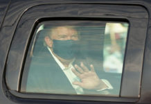 Trump oo Isbitaalka uga soo baxay Salaanta Taageerayaashiisa