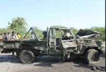 Faah Faahino ka soo baxaya Baabuur Tikniko ah oo miino ay kula qaraxday duleedka Degmada Balcad ee gobolka shabeelaha Dhexe