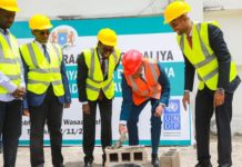 Ra’iisal Wasaare ku xigeenka Xukuumadda Soomaaliya oo dhagax dhigay Dhismaha Cusub ee Wasaarada Cadaaladda iyo Awqaafta iyo Arrimaha Diinta