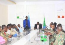 Yuusuf Daba geed oo kulan Amniga looga hadlayay Baladweyne kula yeeshay Saraakiil ka Tirsan Amisom iyo Dawlada Federaalka Soomaaliya