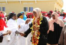 Wasirka Haweenka Xukuumadda Federaalka oo maanta lagu soo dhaweeyay Magaalada Baydhaba
