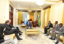 Madaxweyne Farmaajo oo qaabilay Wafdi ka socda Dawlada Ingariiska