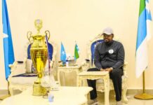 Madaxweynaha Jubland oo Sagootiyay Xulka kubada Cagta Jubland oo ciyaaro kaga qayb galaya Muqdisho