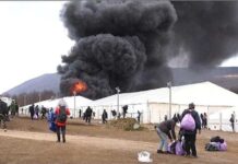 Soomaali ku dhibaateysan xadka Bosnia iyo Croatia.