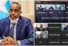 RW Rooble iyo Wakiilada Beesha Caalamka oo khadka Zoomka ku Wada hadlay