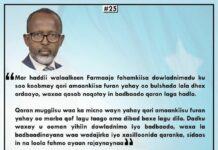 Daahir Geelle oo ka hadlay aragtida Siyaasadeed ee Madaxweyne Farmaajo