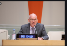 James Swon oo ka hadlay kulankii maanta dhex maray madaxda dawlad goboleedyada iyo Wakiilada Beesha Caalamka