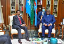Madaxweyne Farmaajo oo la kulmay Dhiggiisa Dalka Koongo Mr Felix Tshisekedi