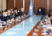 Farmaajo & Wakiilada Beesha Caalamka oo Teendhada Afisiyooni shir uga furmay