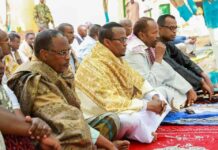 Madaxweynayaasha Galmudug & Hir-Shabeelle oo Salaada Ciida la dukaday Boqolaal Shacab ah