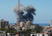 Duqeymihii Gaza ee oo wali sii socda iyo gantaalo mar kale ku dhacay Tel Aviv