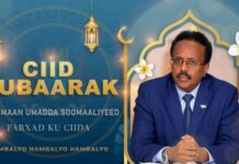 Madaxweyne Farmaajo oo shacabka Soomaaliyeed Ugu Hambalyeeyay Munaasabada Ciidul Fidriga
