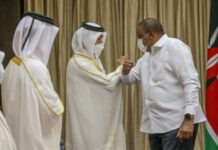 Madaxweynaha Kenya oo la kulmay Ergeyga Qatar Al Qahtani