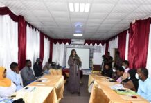 Maalintii saddexaad ee tababarka habka tebinta wararka xuquuqda aadanaha ee Soomaaliya.{SAWIRO}