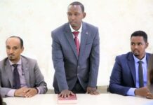 Guddoomiyaha Cusub ee Gobolka Baay oo xilka loo dhaariyay