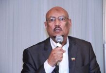 Feysal Cali Waraabe oo sheegay in Sharci laga soo saarayo qofkii lagu arko in uu sito calanka Somalia