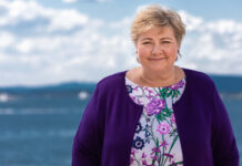 Ra,isul wasaare Erna solberg oo taageero waydiisatay Xisbiga FRP.