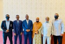 Guddoomiyaha Guddiga xalinta khilafaadka doorashooyinka & Xubno kale oo u safray Baydhabo