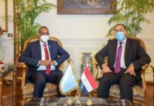 Dhageyso: Wafdiga Ra’iisal wasaare Rooble oo kulamo ka wada Magaalada Qaahira +Sawiro