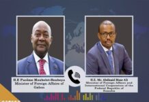 Soomaaliya iyo Gabon oo ka wada hadlay Arrimo dhowr ah