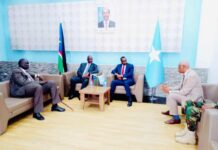 Wafdi ka socda Kenya & Koonfurta Suudaan oo soo gaaray Muqdisho