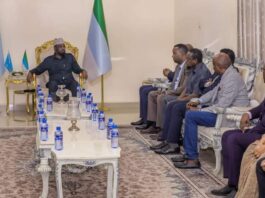 SAWIRO:- Madaxweynaha Jubbaland oo Madaxtooyada ku qaabilay Wasiirada warfafinta Maamul gobaleedyada