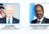 Biden oo fariin Hambalyo ah la wadaagay Madaxweyne Xasan Sheekh